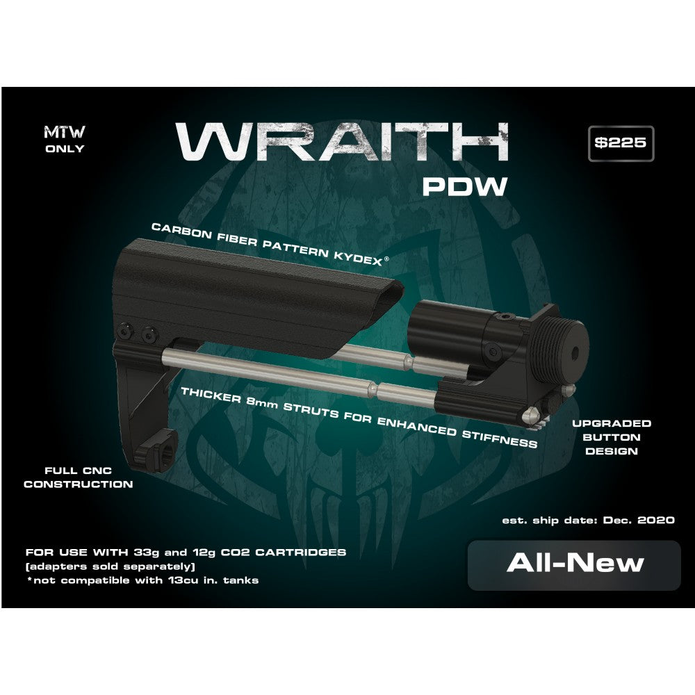 WOLVERINE AIRSOFT WRAITH PDW用ストックアッセンブリー Wolverine Airsoft Wraith Aero Stock with Storm Regulator - PDW